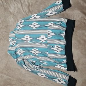 Crazy Train Aztec Tribal print hoodie